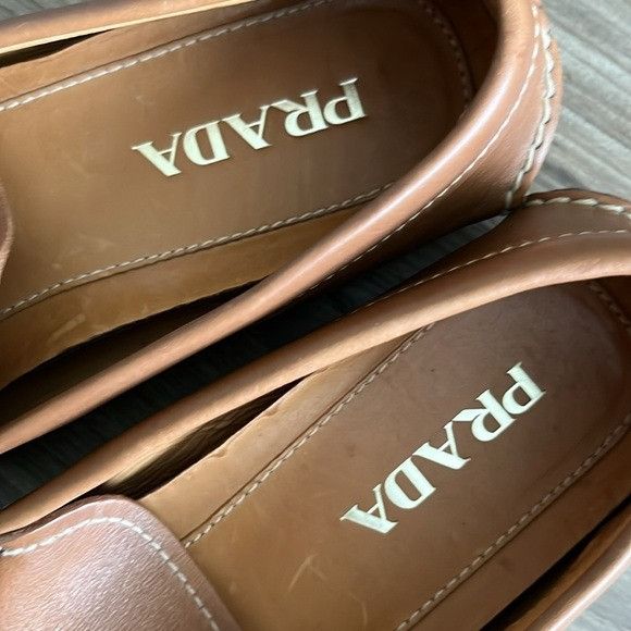 Prada Prada Tan Leather Driving Loafers Moccasin Style Slip Ons Em Size US 9 / EU 42 - 9 Thumbnail