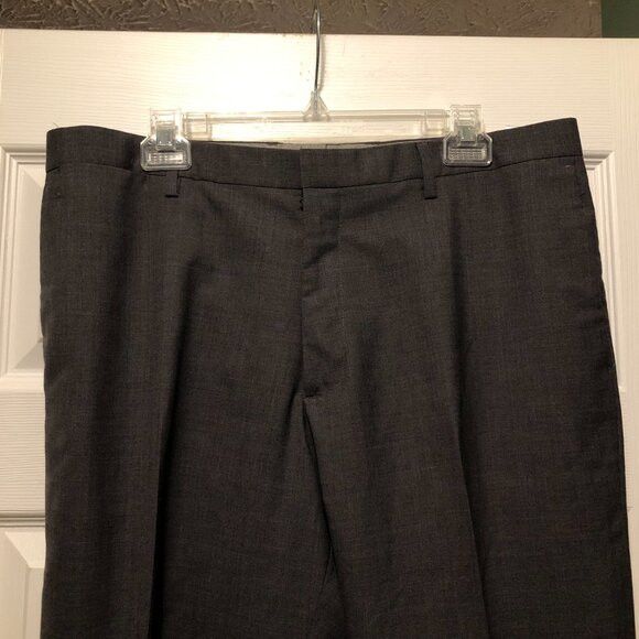 Banana Republic banana Republic men's gray 100%wool dress pants size: 35/32 Size US 35 - 4 Thumbnail