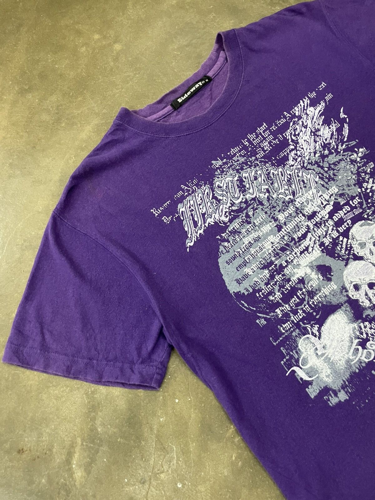Japanese Brand Vintage Y2K Faded Sideway Wording Poem Skull Size US M / EU 48-50 / 2 - 3 Thumbnail