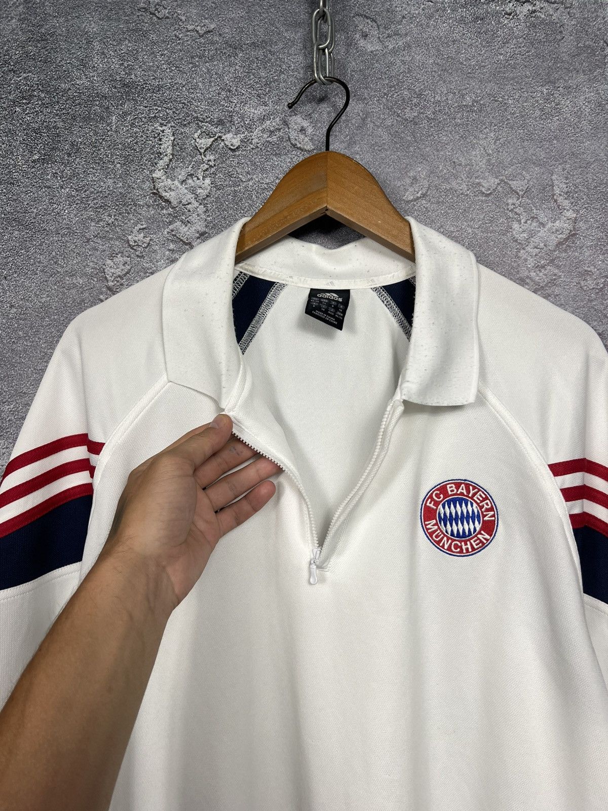 Adidas Vintage Adidas 2003/04 Bayer Training Jersey Polo Size US XL / EU 56 / 4 - 5 Thumbnail