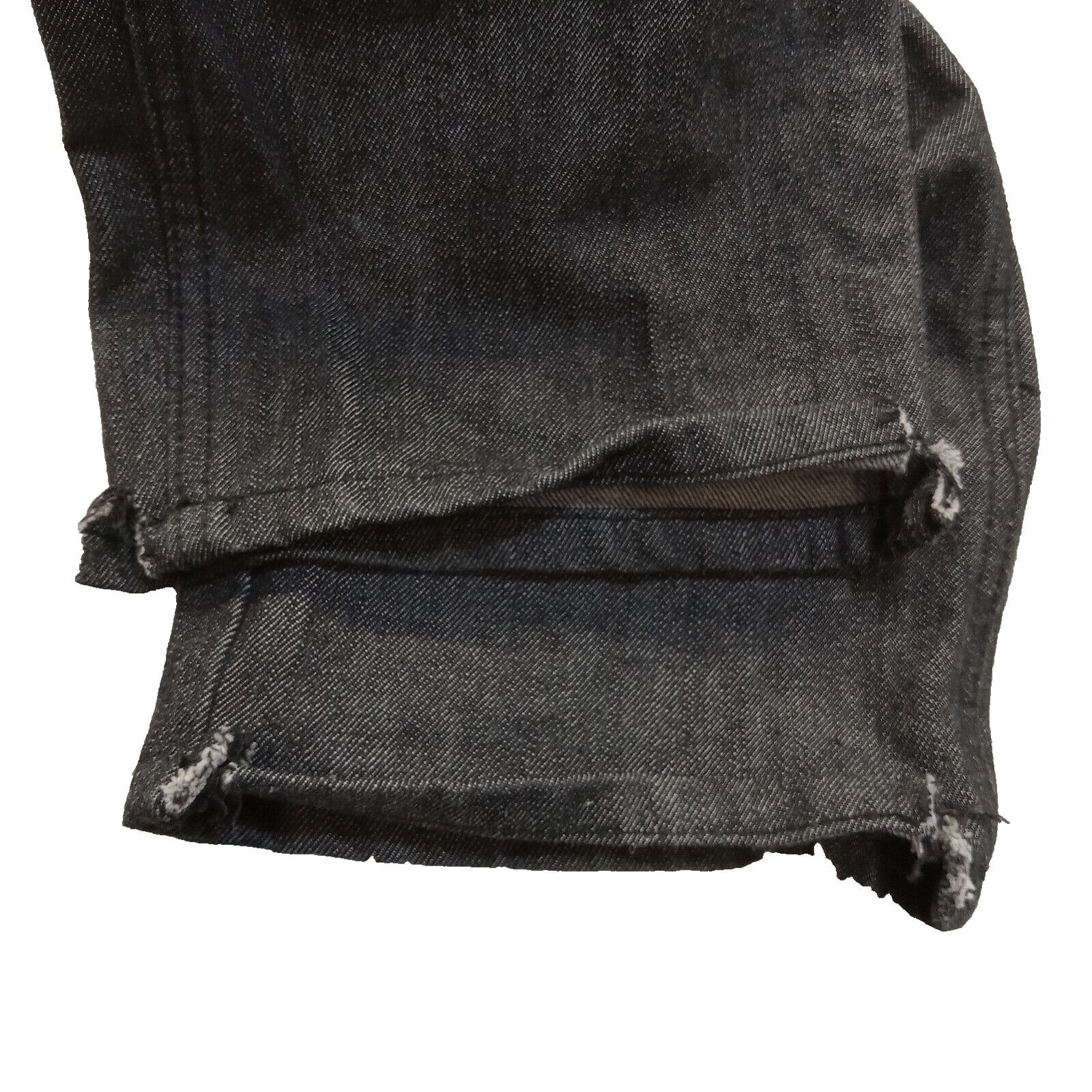 & Other Stories Old Skool Jeans 40 X 30 Western Straight Black Split Hem Size US 40 / EU 56 - 3 Thumbnail