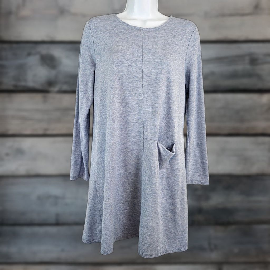 J. Jill Pure Jill Womens Tunic Blouse PS Small Petite Long Sleeve Blue Pockets Pocket Size S / US 4 / IT 40 - 1 Thumbnail