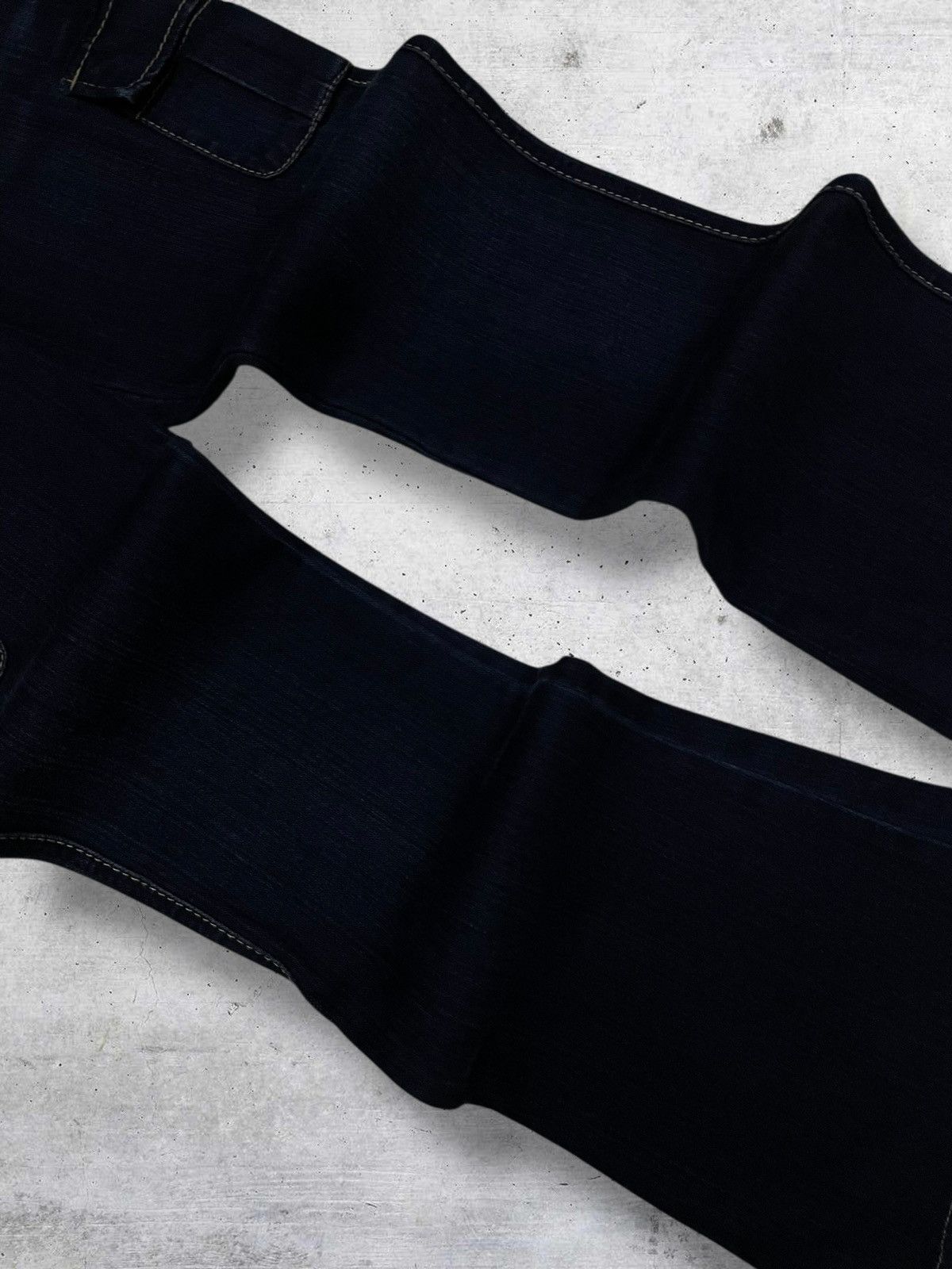 Japanese Brand VINTAGE CRAFTED JAPAN DESIGNER FLARED CARGO UTILITY DENIM Size US 29 - 6 Thumbnail