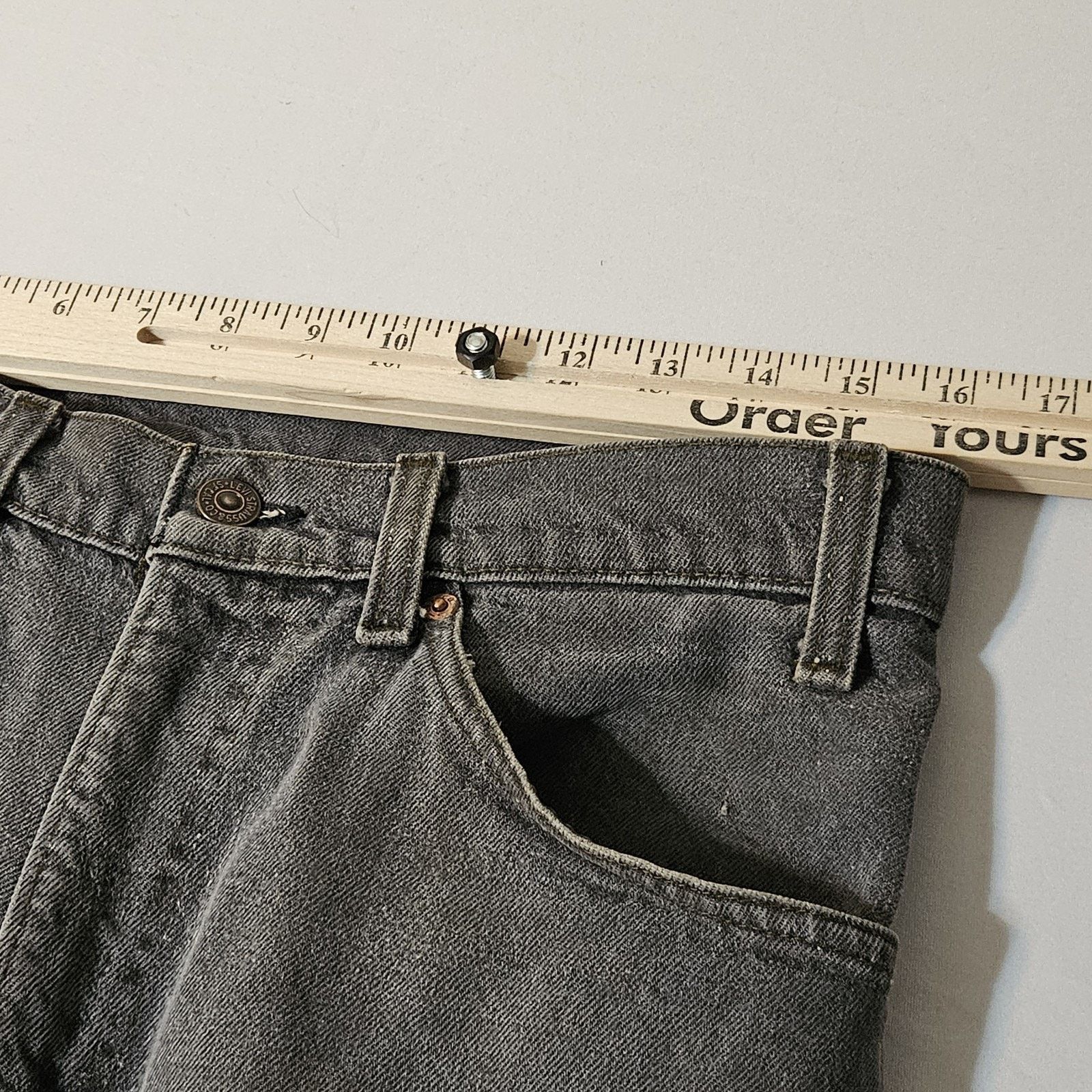 Levi's Vintage ORANGE TAG Levi’s 509 Black USA W32 X L27 Faded Size US 32 / EU 48 - 8 Thumbnail