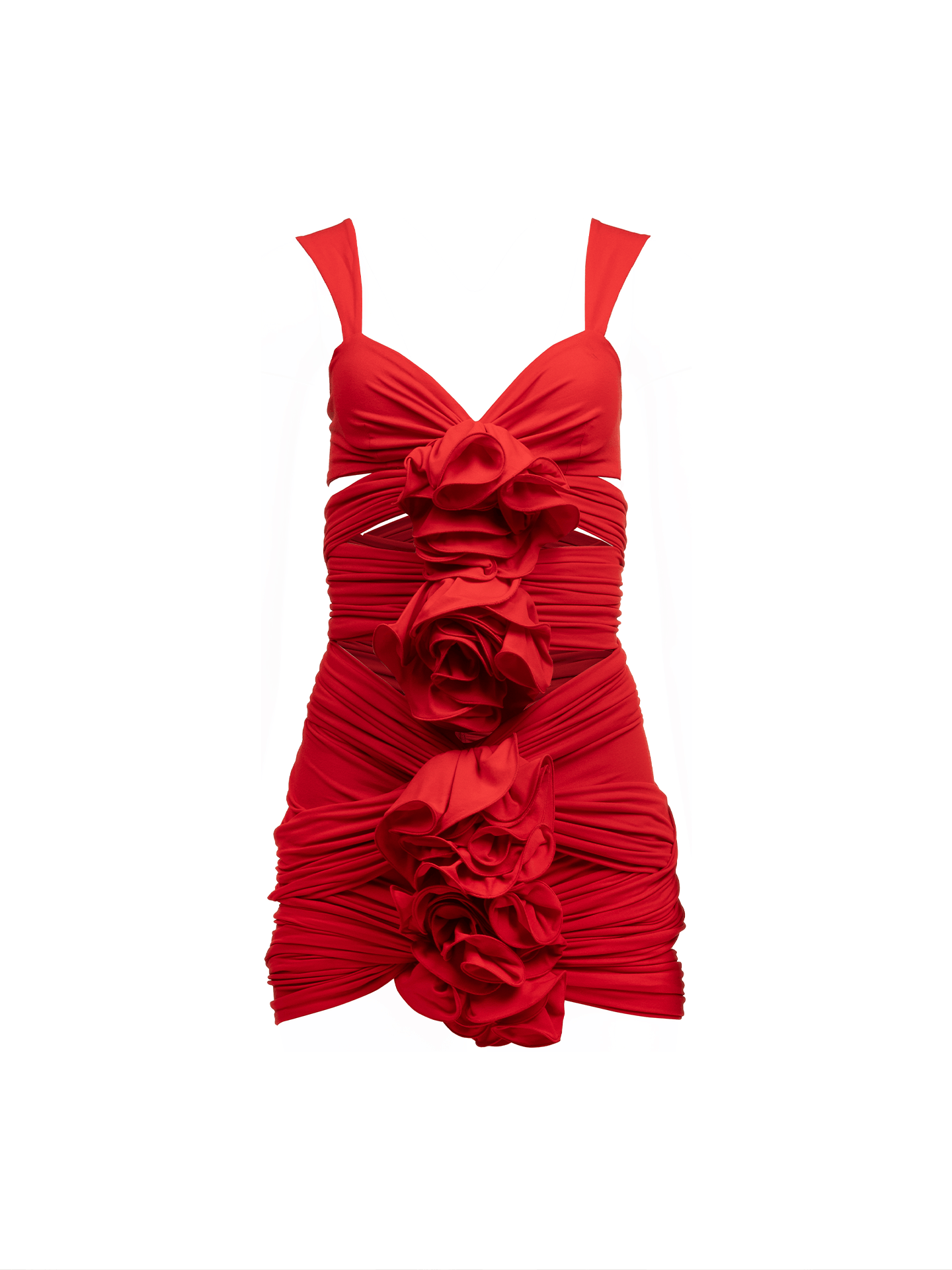 Magda Butrym Magda Butrym ruched embellished cut-out crepe mini dress |  Grailed