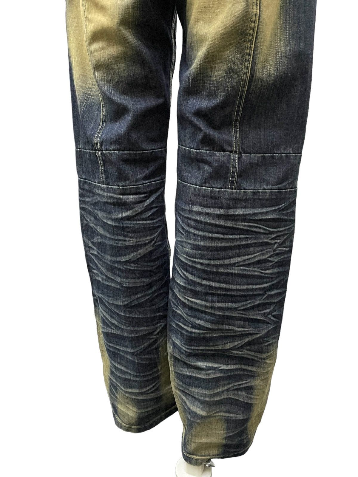 Hysteric Glamour × LOWBOX × PPFM Junya Watanabe Balenciaga Style Mud Rust 3D Whisker Jeans Size US 32 / EU 48 - 6 Thumbnail