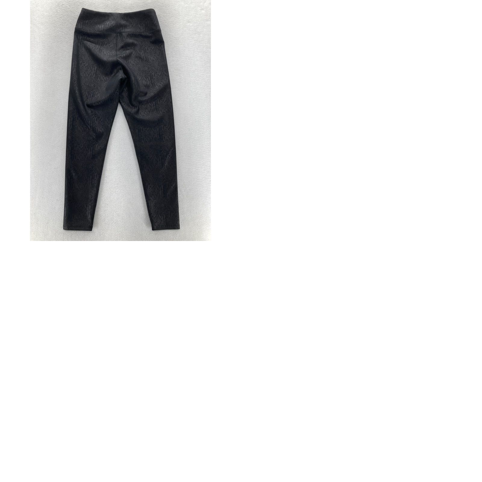 Express Express Leggings Women's Medium Black Snakeskin Print Stretch Skinny Ankle NWT Size 32" / US 10 / IT 46 - 9 Thumbnail