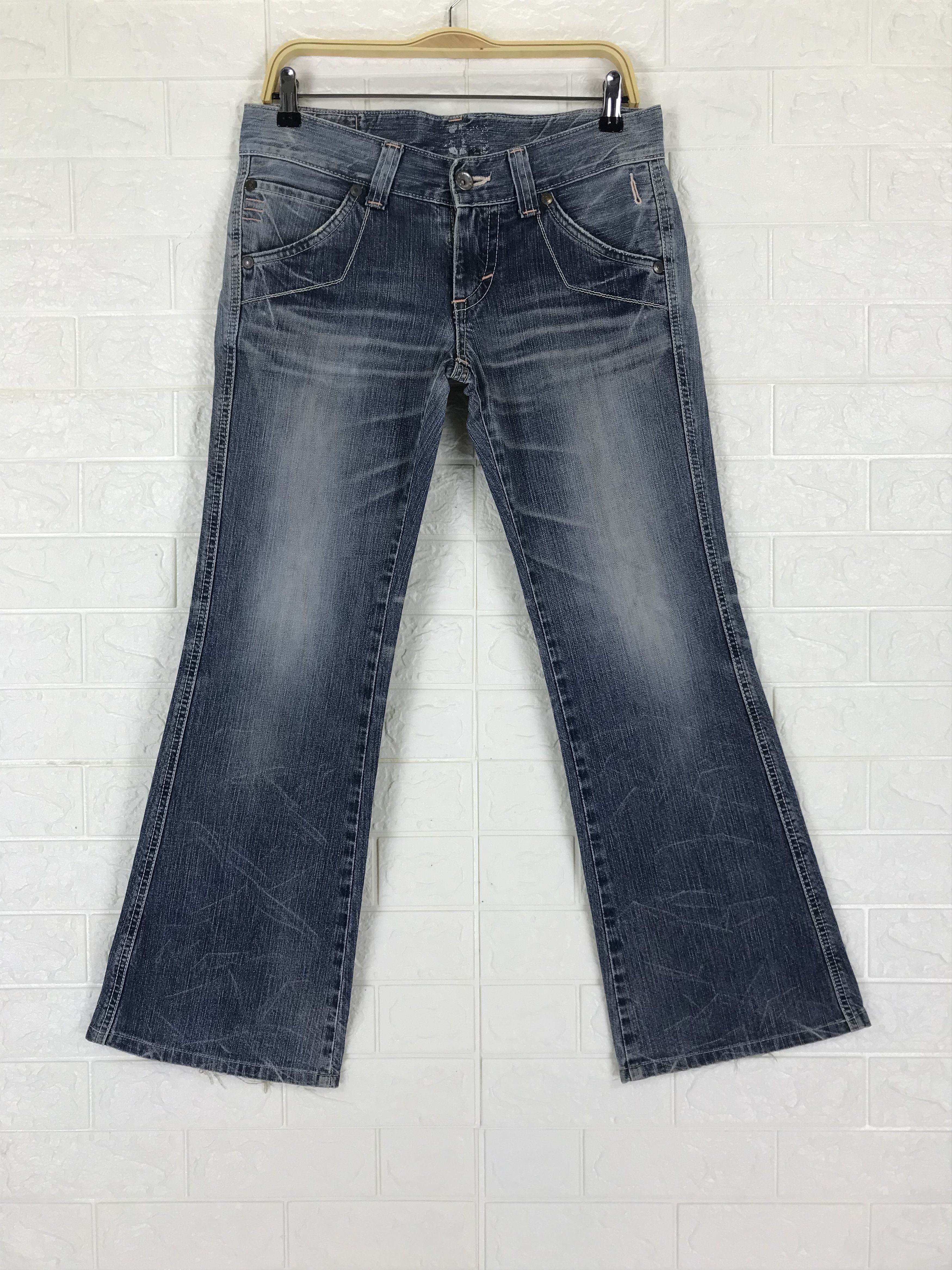 Edwin Vintage Edwin 503 Buckle Back Flare Jeans Size US 31 - 5 Thumbnail