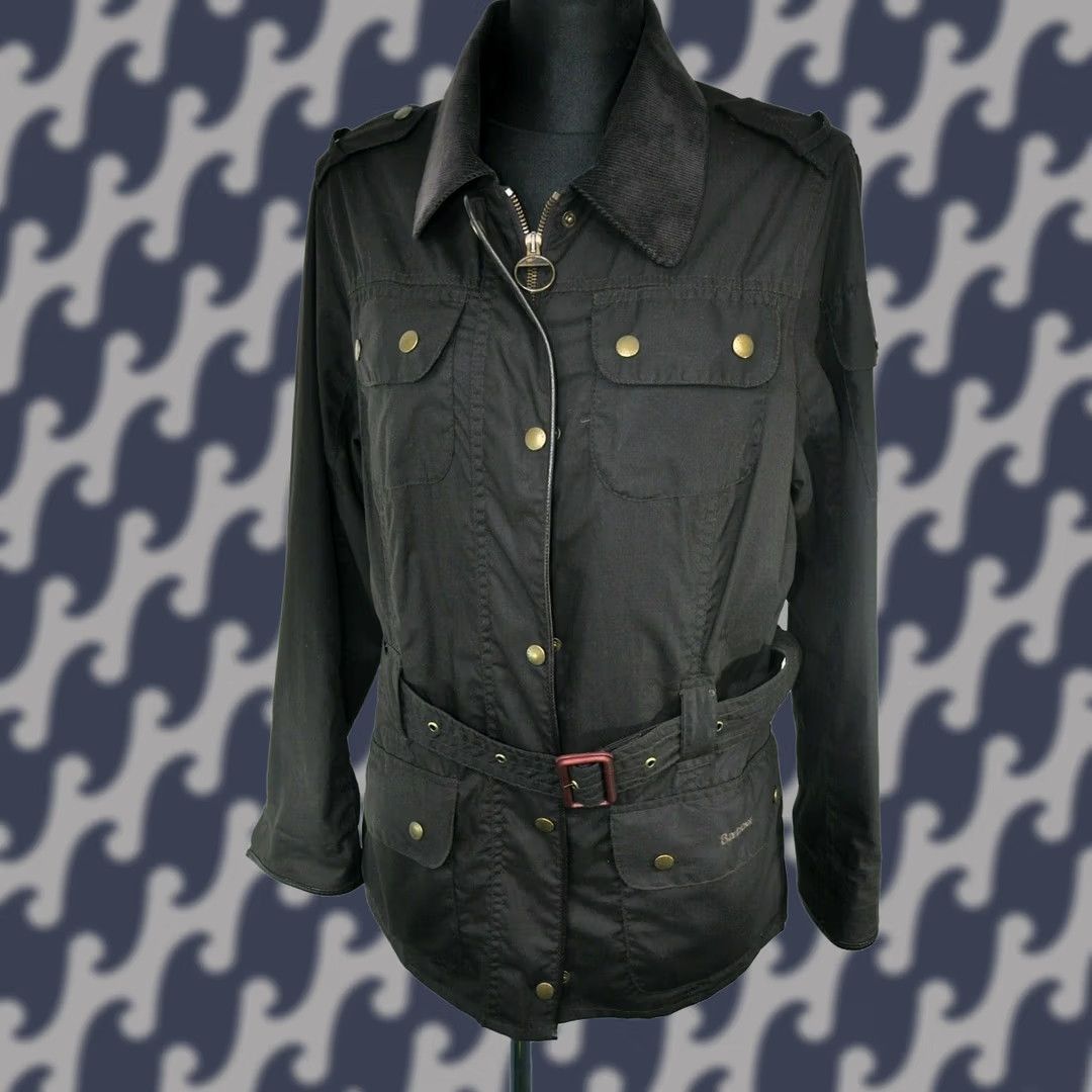 Barbour Barbour FLYWEIGHT HQ WAXED Jacket Women Brown US 12 / UK 16, 100% WAXED COTTON, Regular Size, Chest 57cm, Back 73cm, Very Good Condition Size XL / US 12-14 / IT 48-50 - 1 Thumbnail