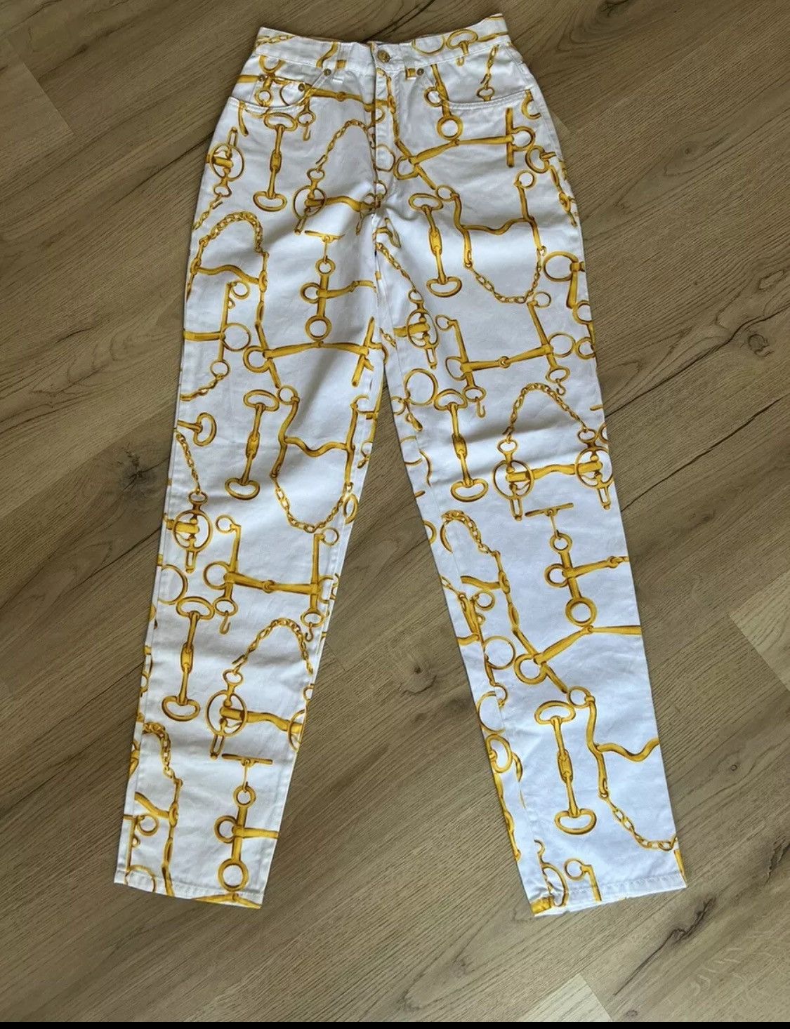 Gucci ✨Gucci✨Vintage 1990’s Horse Bit High Waisted Coral Jeans… Size 30" / US 8 / IT 44 - 1 Thumbnail
