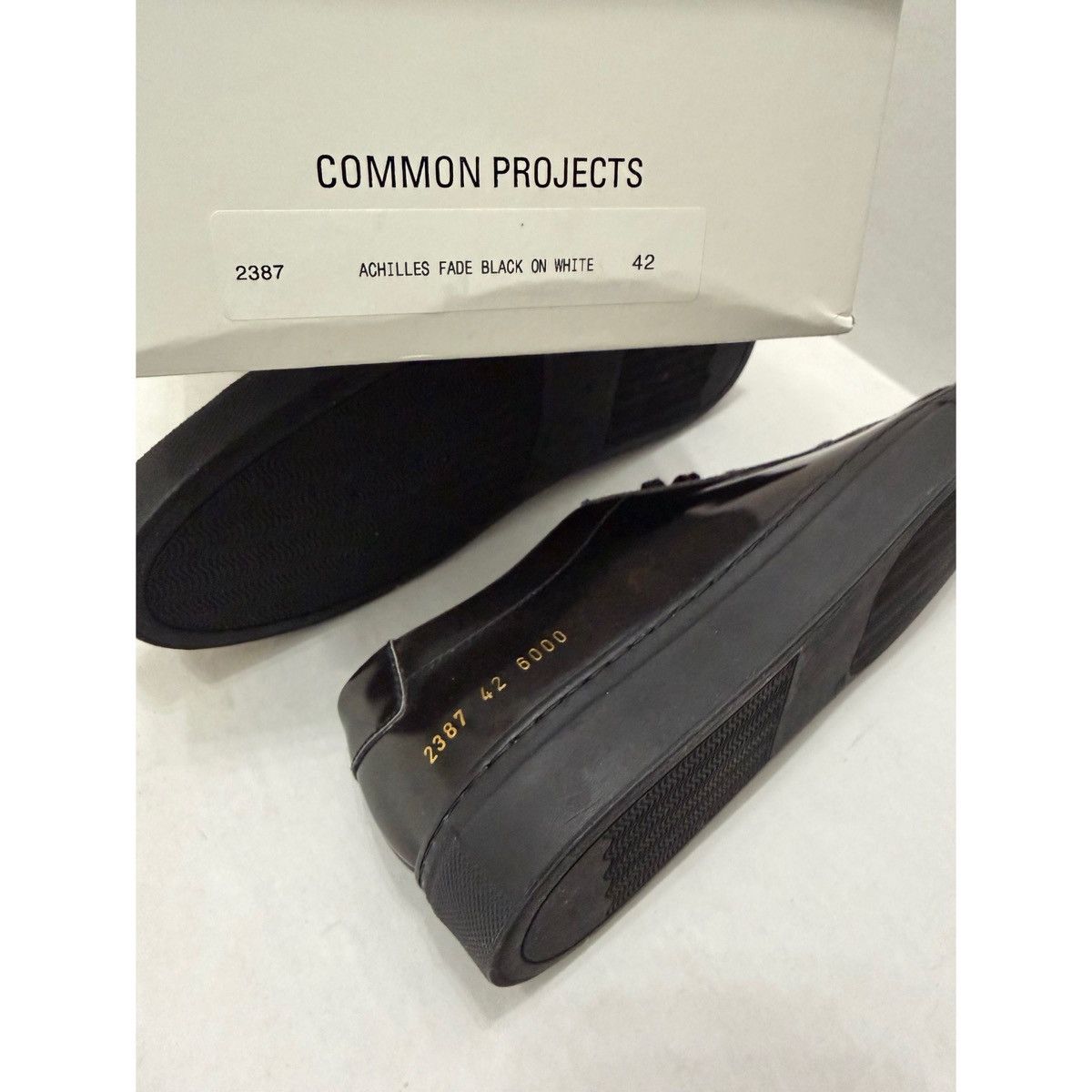 Common Projects COMMON PROJECTS ACHILLES FADED BLACK SNEAKERS Size US 9 / EU 42 - 9 Thumbnail