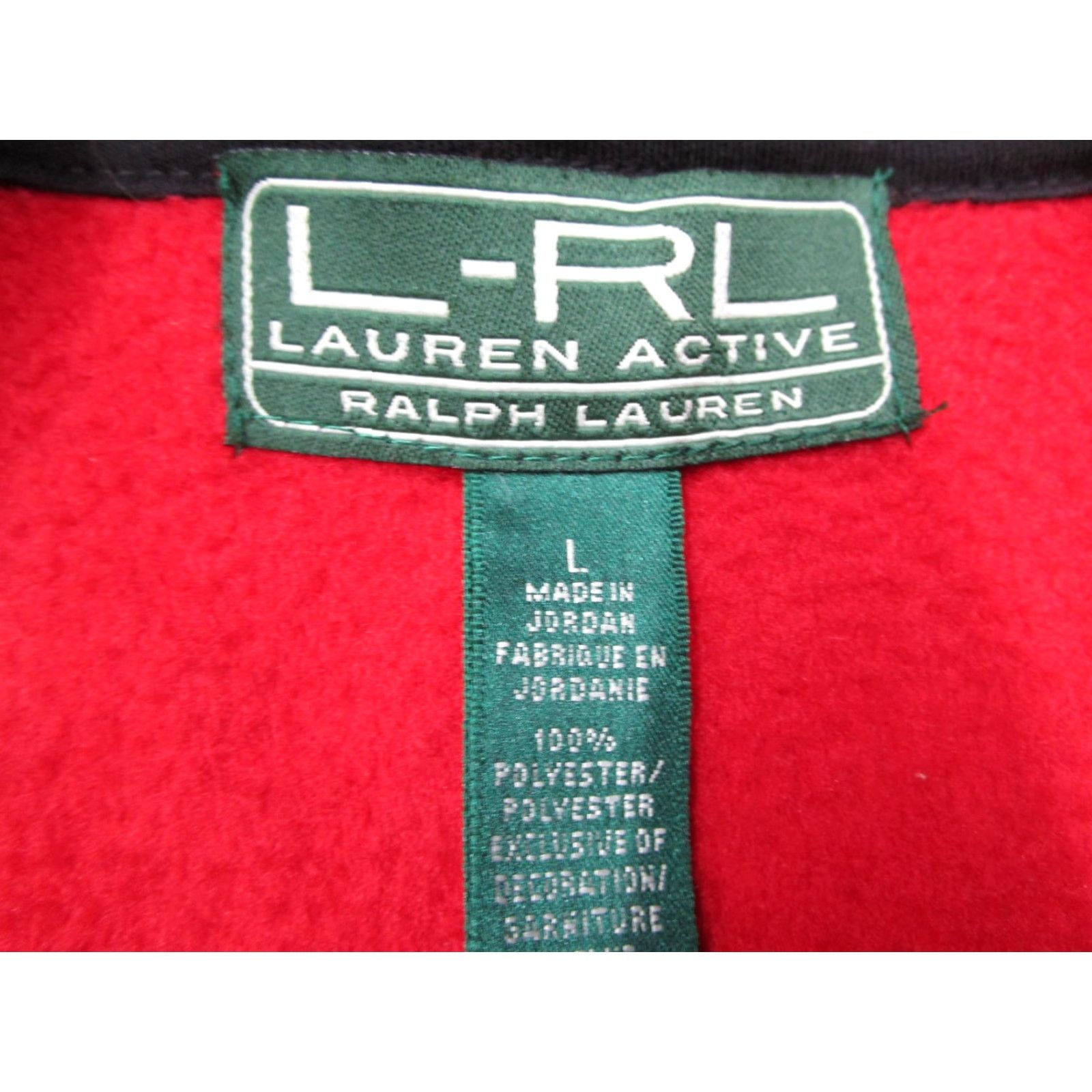 Ralph Lauren Lauren Ralph Lauren Jacket Womens Large Red Fleece Aztec Southwest Print Zip Size L / US 10 / IT 46 - 2 Thumbnail