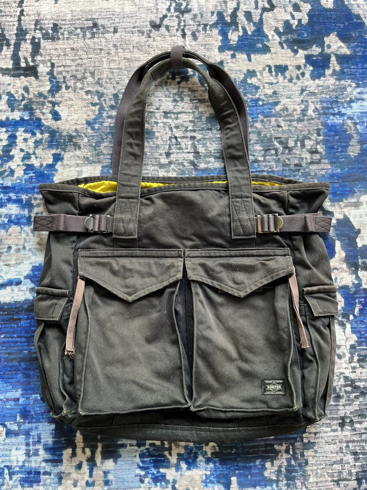Porter 🔥PORTER Tokyo Japan Multipocket Handbag Distressed Size ONE SIZE - 1 Thumbnail
