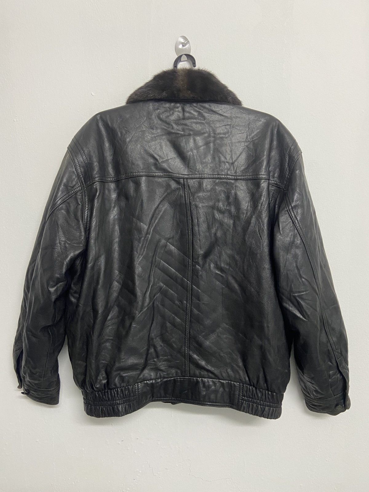 Saint Laurent Paris Vintage Yves Saint Laurent Black Leather Jacket Size US L / EU 52-54 / 3 - 4 Thumbnail