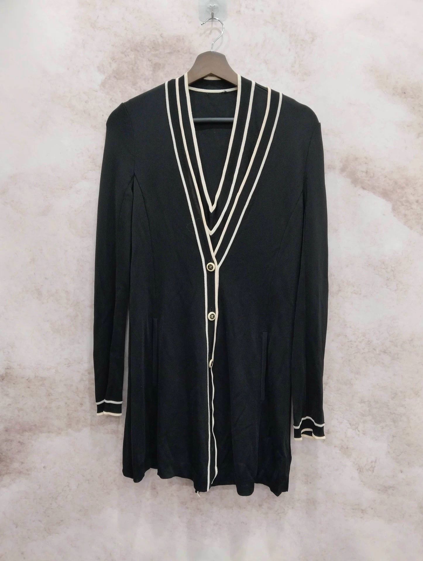 Chanel Chanel ice silk knit cardigan vest 2pc 34 Size XS / US 0-2 / IT 36-38 - 1 Thumbnail
