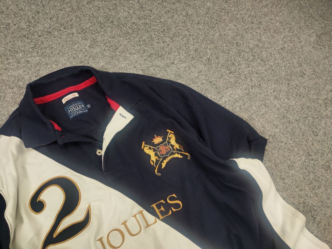 Julius Joules latino polo Rugby Jersey club Logo Shirt Vintage Size US XXL / EU 58 / 5 - 3 Thumbnail