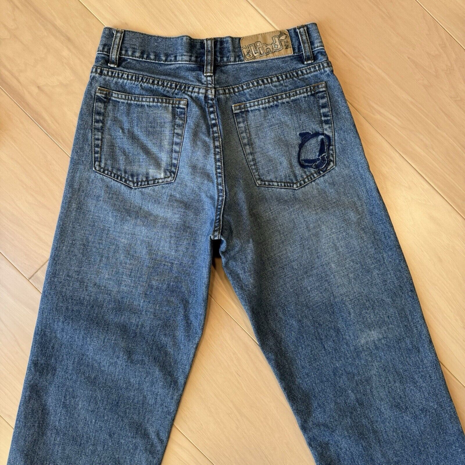 Vintage Vintage Blind Skateboard Jeans 27 Blue Y2K Denim Skater Size US 27 - 6 Thumbnail