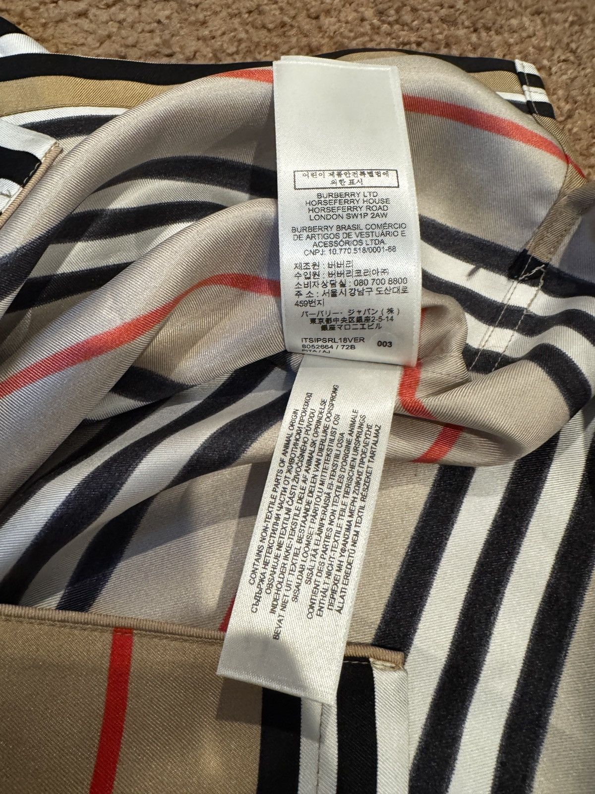 Burberry × Supreme Burberry X Supreme Silk Button Shirt, Size XL Size US XL / EU 56 / 4 - 6 Thumbnail