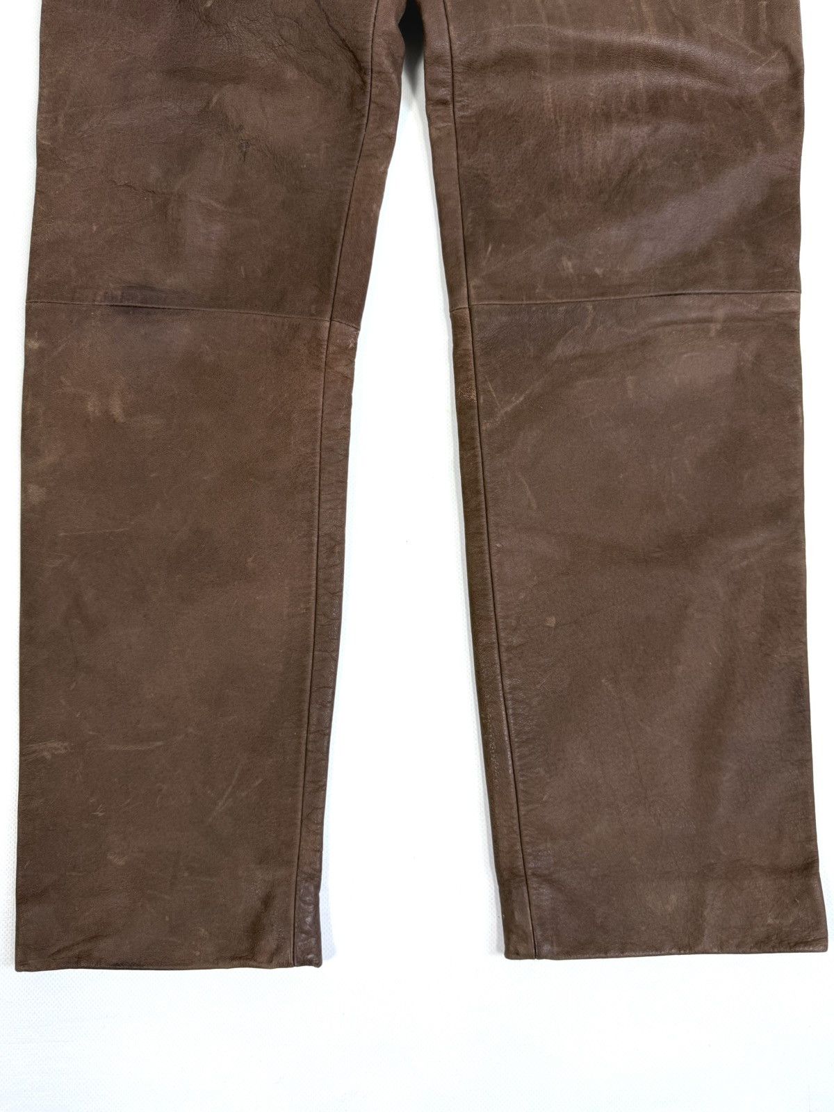 Genuine Leather Vintage 90s Stockerpoint Leather Biker Western Pants Size US 32 / EU 48 - 10 Thumbnail