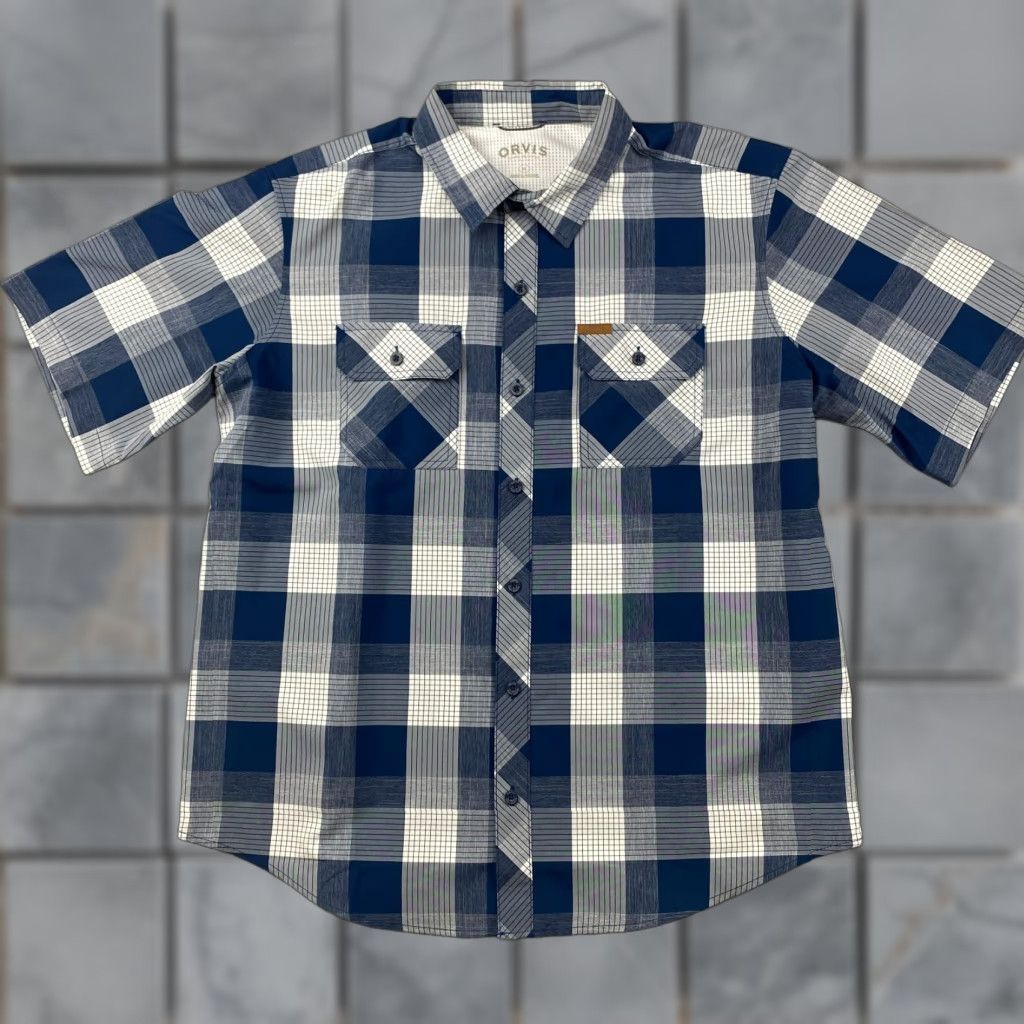 Orvis Orvis Button-Up Shirt Mens XL Plaid Short Sleeve Double Pockets Outdoor Fishing Size US XL / EU 56 / 4 - 1 Thumbnail