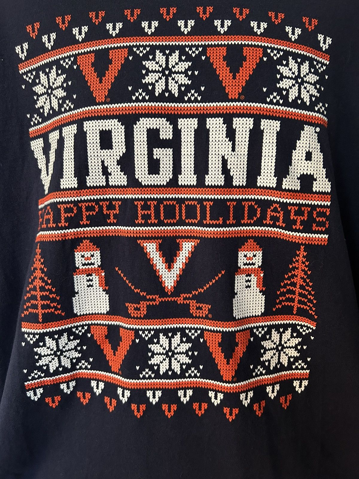 Gildan Tee: uva virginia happy hoolidays college xmas shirt xl Size US XL / EU 56 / 4 - 3 Thumbnail