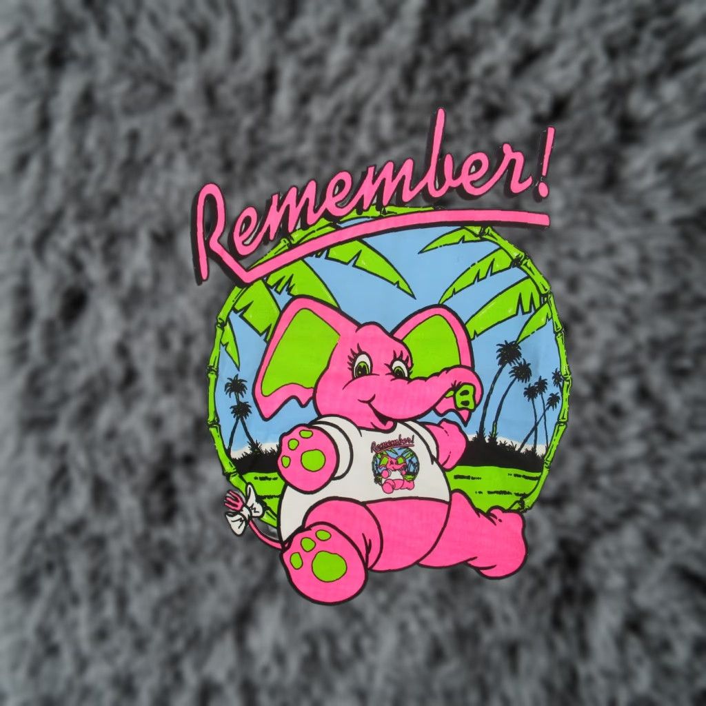 Vintage VINTAGE Screen Stars Best Shirt Mens Medium Gray Pink Elephant Single Stitch 80s Size US M / EU 48-50 / 2 - 1 Thumbnail
