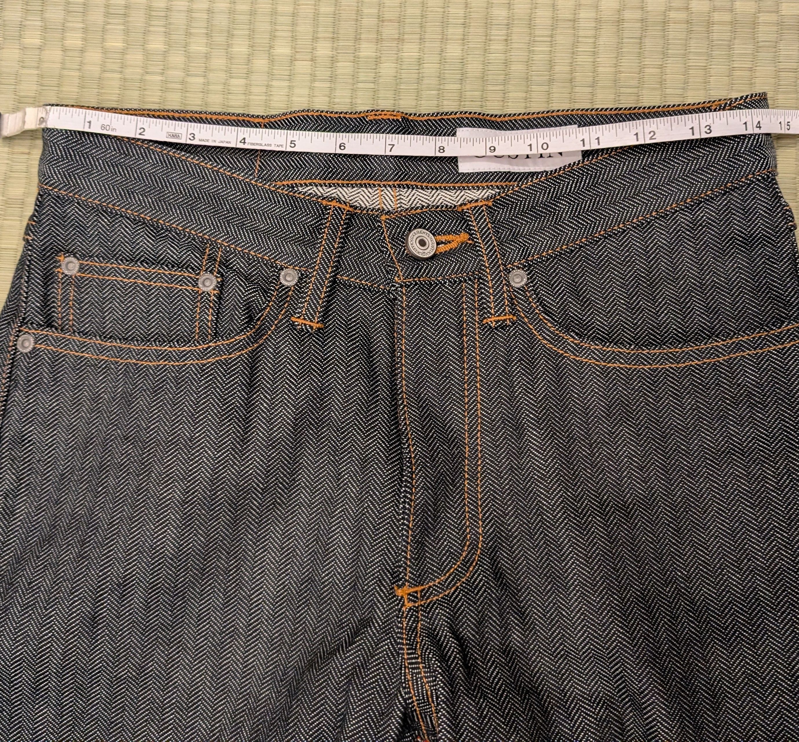 Gustin LNWOT Gustin #562 Herringbone Selvedge Denim Jeans Size US 29 - 8 Thumbnail
