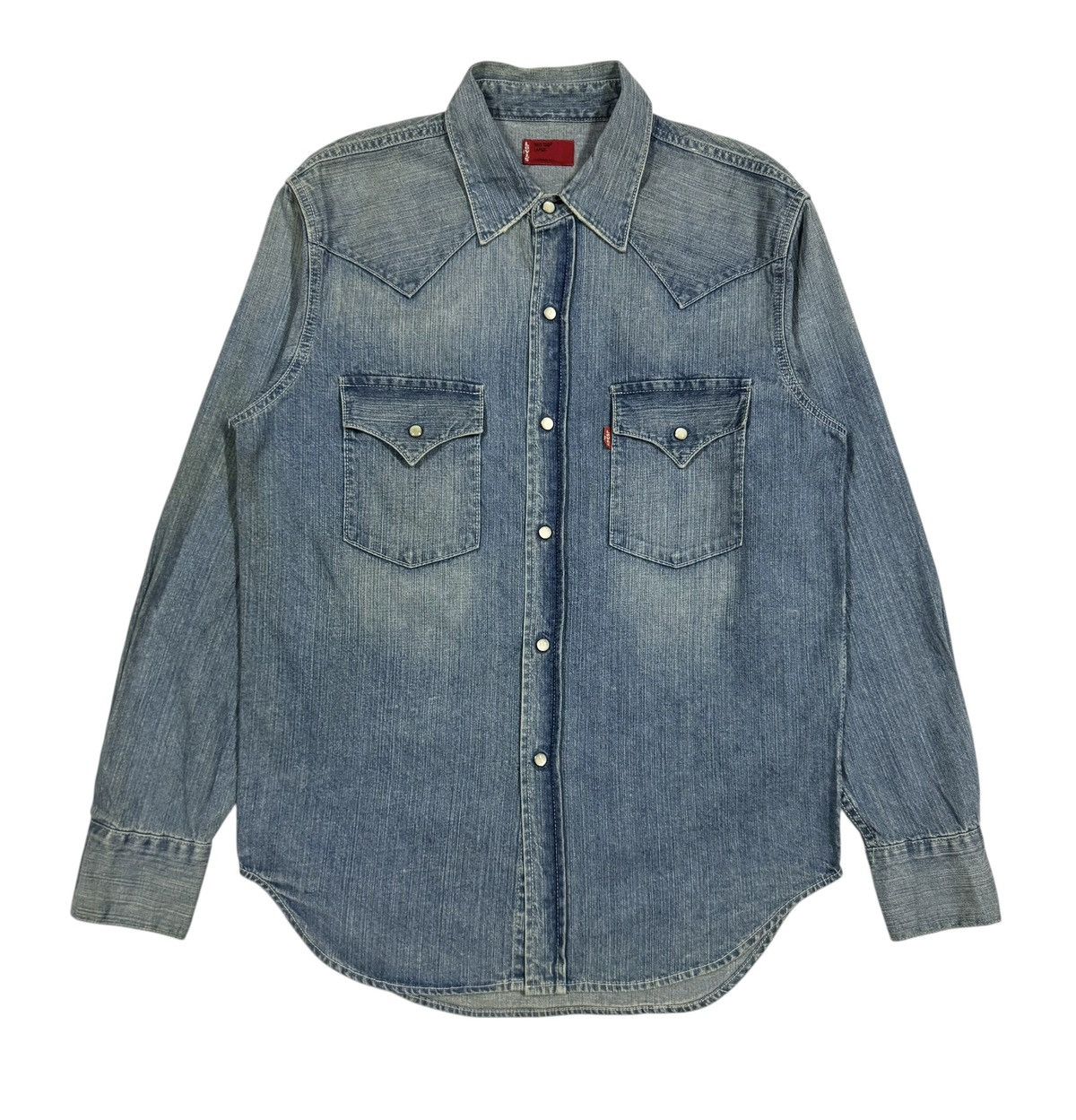 Levi's Vtg🔥Levi’s Red Tab Western Denim Pearl Snap Button Ups Size US L / EU 52-54 / 3 - 1 Thumbnail