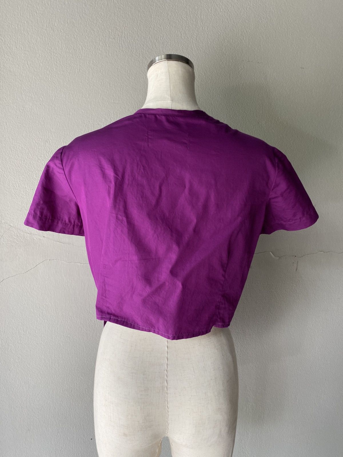 Comme des Garcons COMME des GARCONS Ruffled Purple Blouse Shirt Size M / US 6-8 / IT 42-44 - 4 Thumbnail
