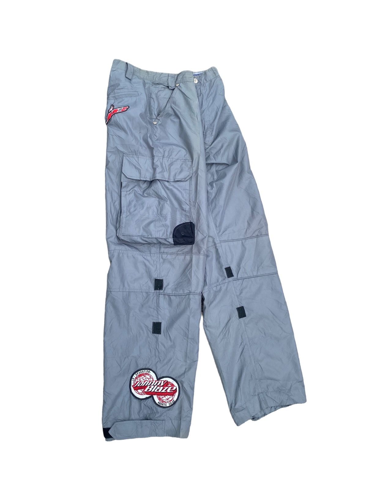Vintage Y2K Johnny Blaze Baggy Nylon Cargo Size US 35 - 2 Thumbnail