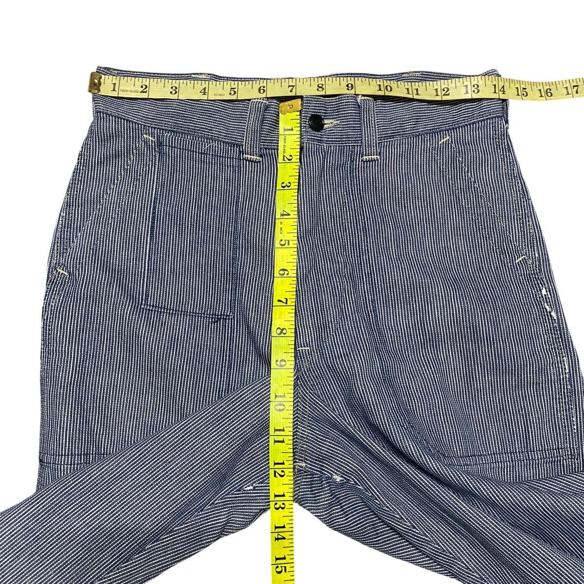 Blue Blue Japan BLUE BLUE Hickory Pinstripe Fatigue Pants Size US 28 / EU 44 - 14 Thumbnail