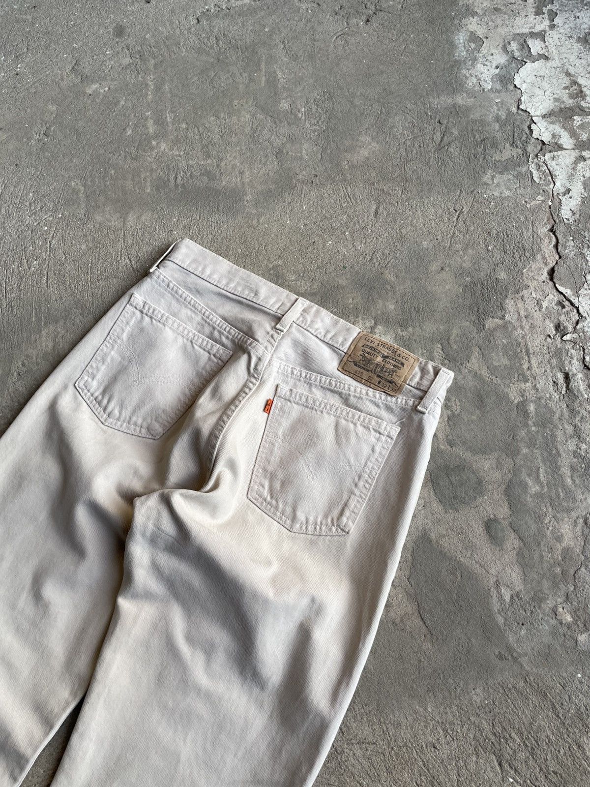 Levi's Levis 615 Orange Tab Vintage USA 90s y2k Washed Denim Jeans Size US 32 / EU 48 - 7 Thumbnail