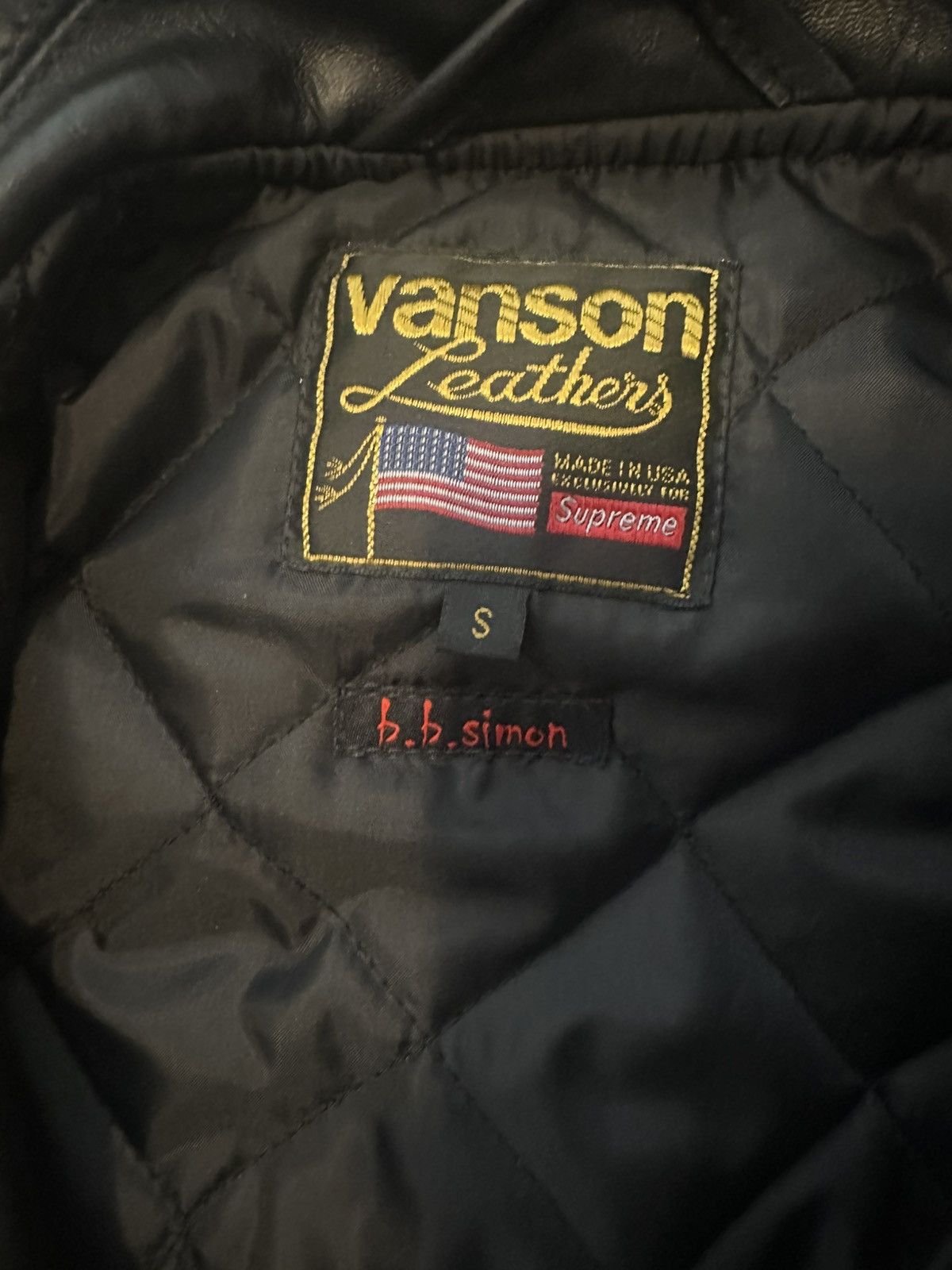 Supreme × Vanson Leathers Supreme vanson bb simon leather jacket Size US S / EU 44-46 / 1 - 3 Thumbnail
