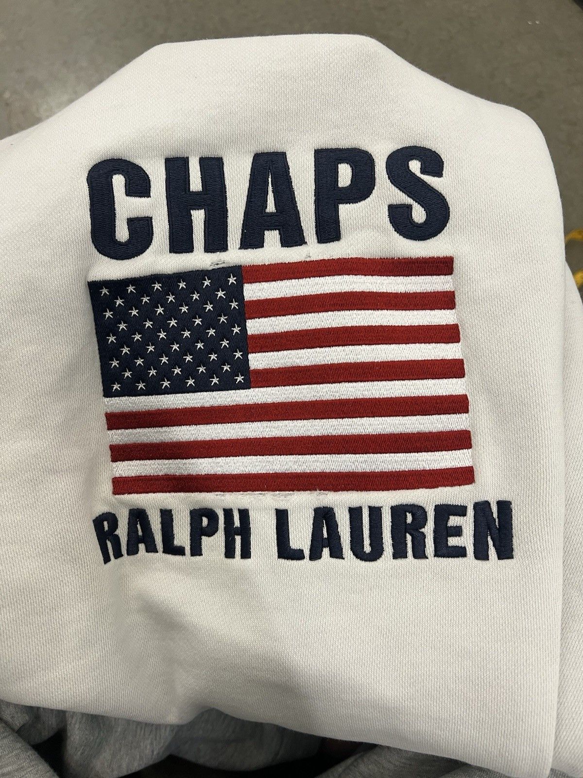 Chaps Ralph Lauren Chaps Ralph Lauren USA Flag white sweatshirt Size Large Size US L / EU 52-54 / 3 - 8 Thumbnail