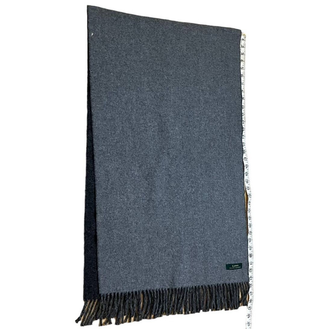 Ralph Lauren Ralph Lauren Gray fringed scarf 66x20 inches Size ONE SIZE - 8 Thumbnail