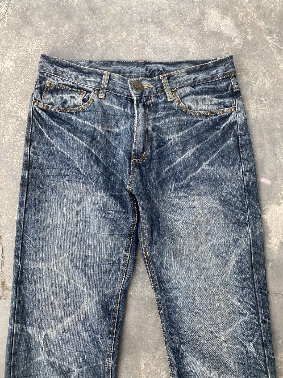 Japanese Brand Japanese Punk Ghotic Stacked Jeans Size US 32 / EU 48 - 2 Thumbnail