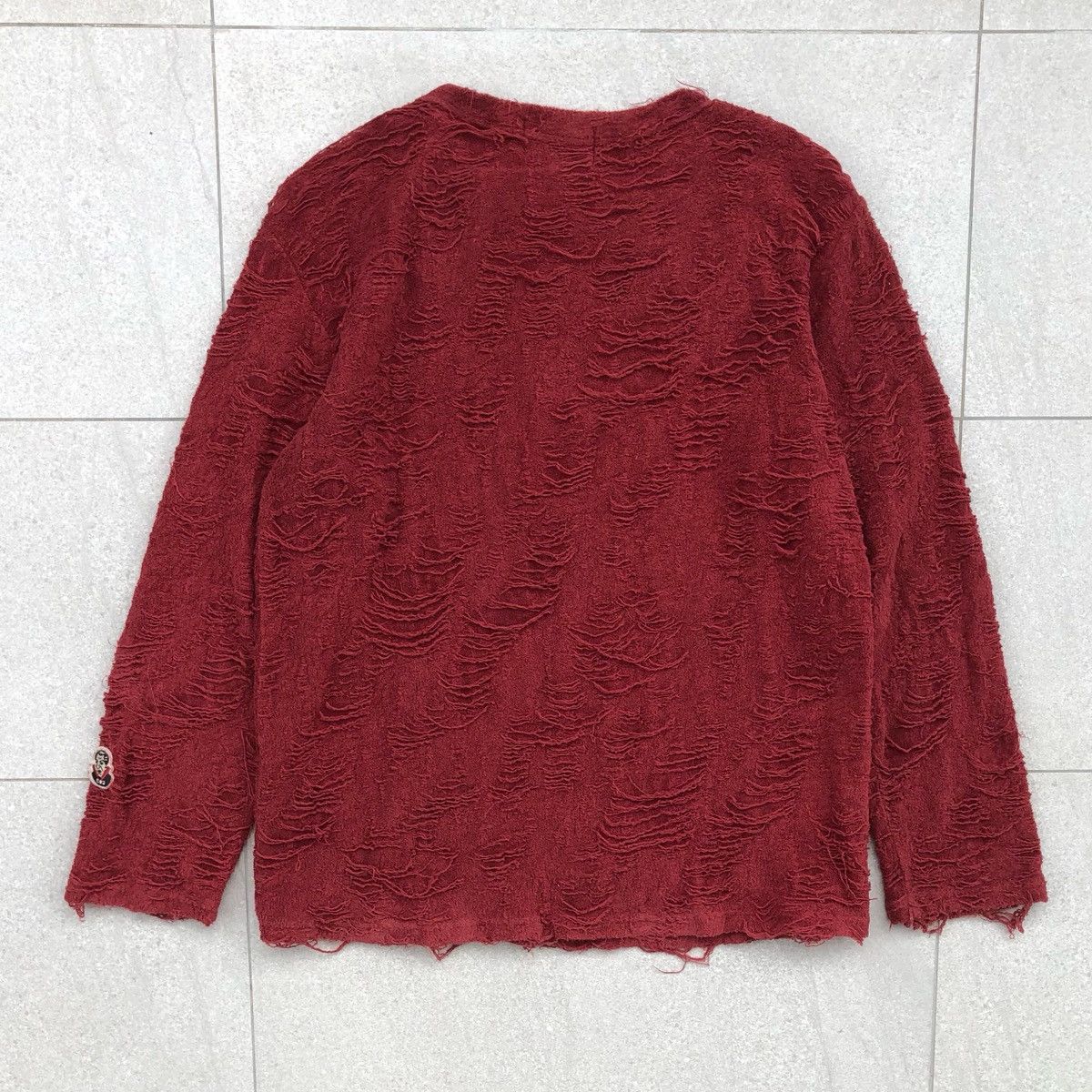 Japanese Brand Weirdo Towel shirt Distressed Long Sleeve Cotton Blend 🇯🇵 Size US L / EU 52-54 / 3 - 5 Thumbnail