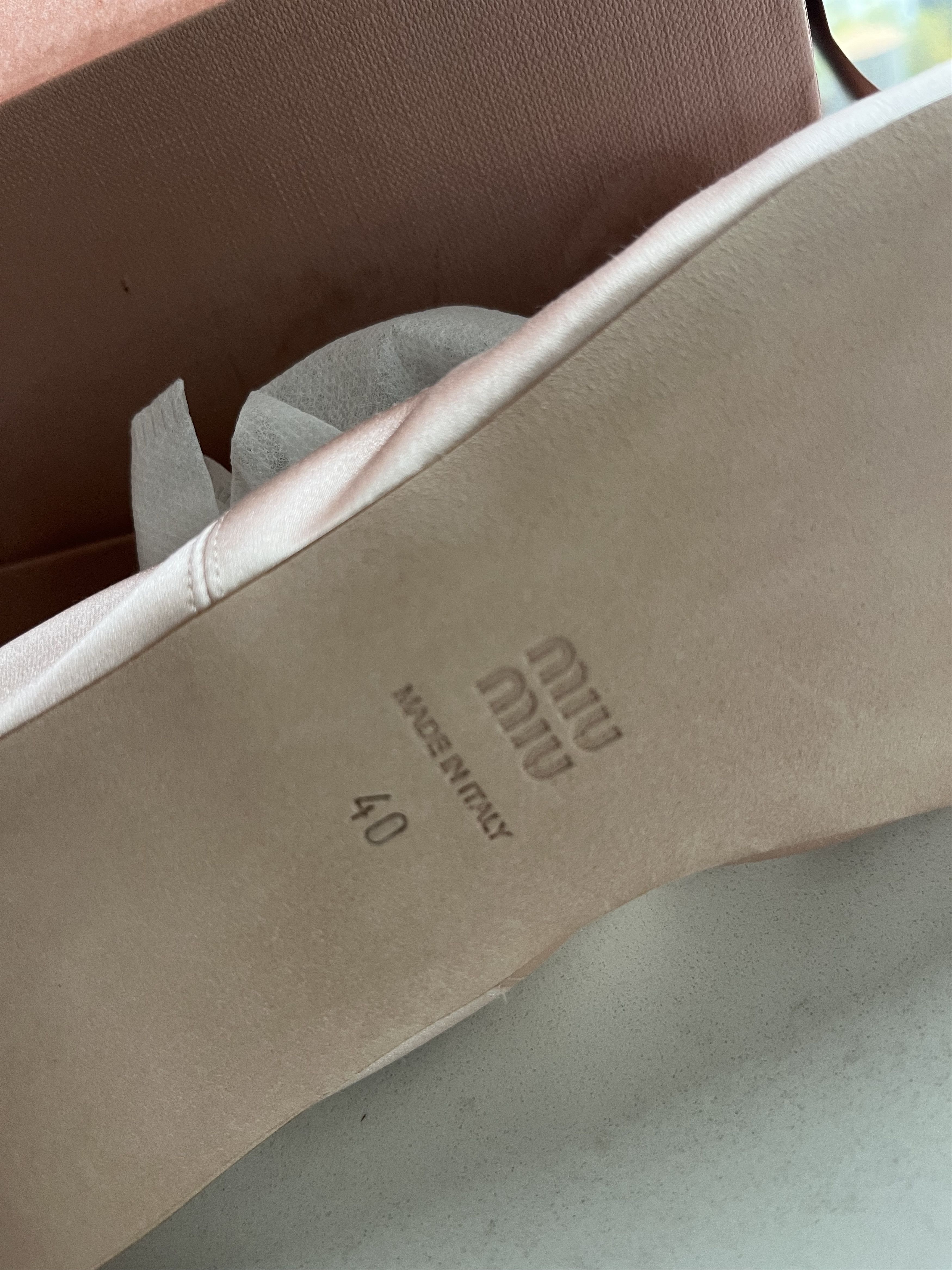 Miu Miu Miu Miu Pink Satin Ballerina Slippers Size US 10 / IT 40 - 4 Thumbnail