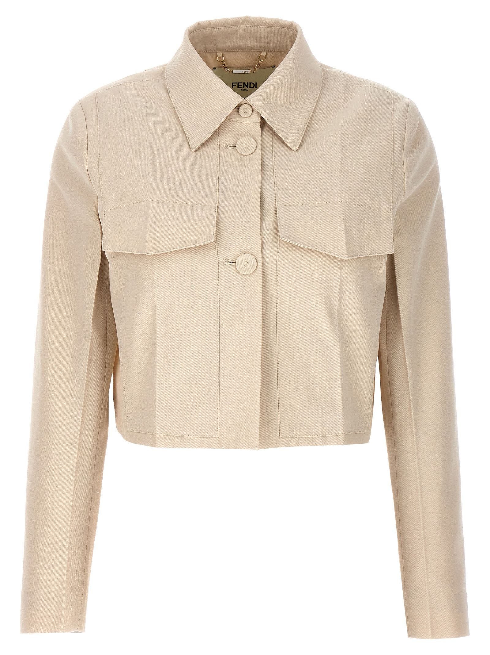 Fendi Tailored Crop Jacket Size M / US 6-8 / IT 42-44 - 1 Thumbnail
