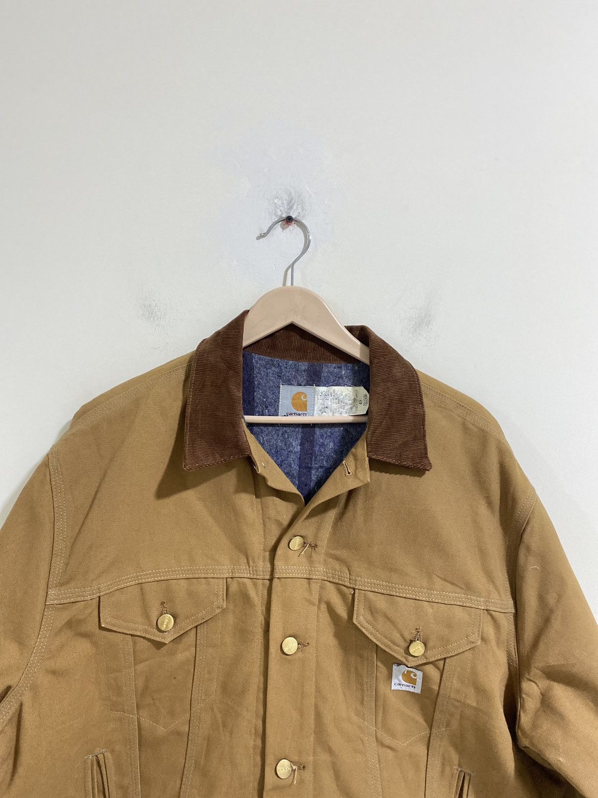 Carhartt Carhatt Trucker Jacket JB0906 Vintage 90’s Brown Size US XL / EU 56 / 4 - 2 Thumbnail