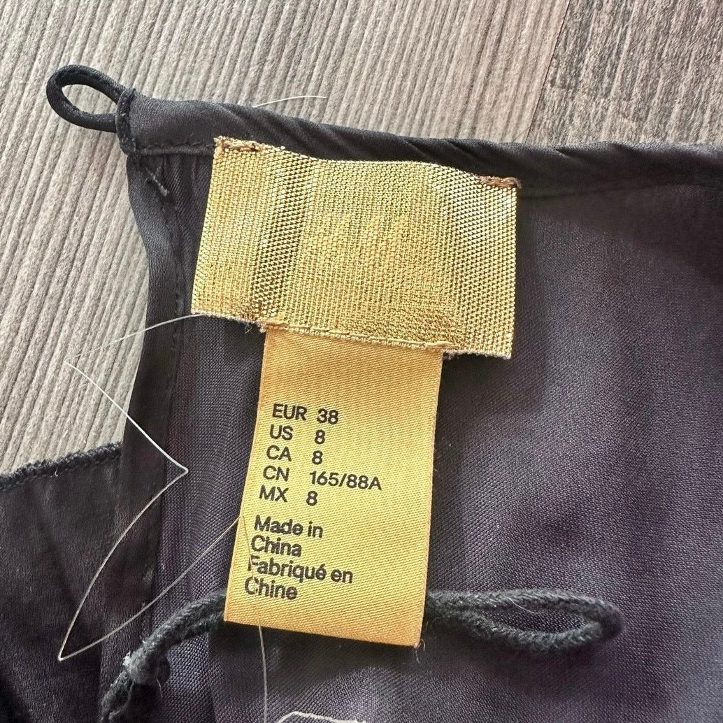 H&M h&m gold label black silky blouse Size M / US 6-8 / IT 42-44 - 3 Thumbnail