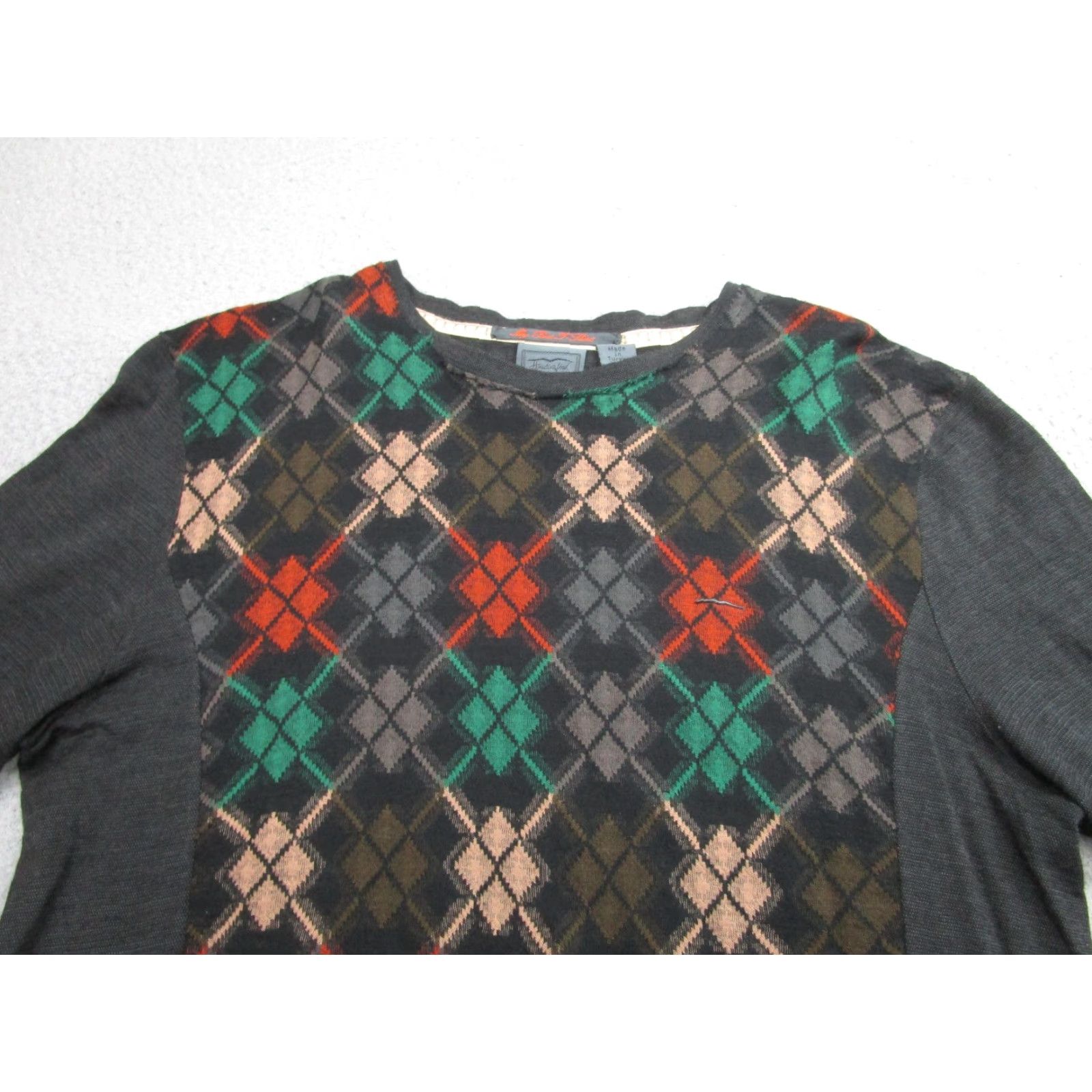 Hugo Boss Hugo Boss Sweater Mens Medium Gray Argyle Long Sleeve Wool Blend Pullover Turkey Size US M / EU 48-50 / 2 - 2 Thumbnail