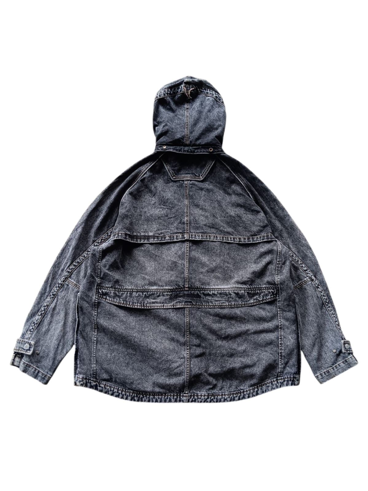 Juun.J fundamental black wash denim parka jacket Size US XL / EU 56 / 4 - 8 Thumbnail