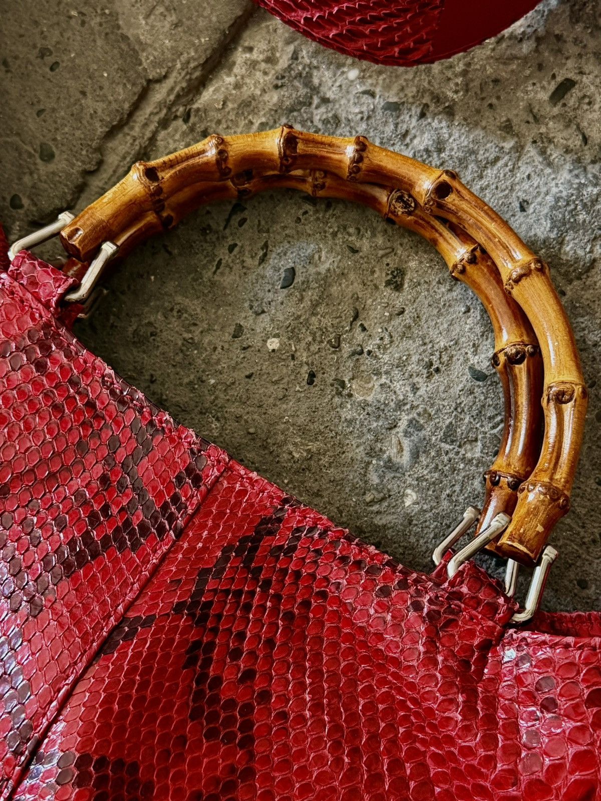 Gucci Gucci - Tom Ford - 1996 Python Bamboo - Cross Body Bag Size ONE SIZE - 11 Thumbnail