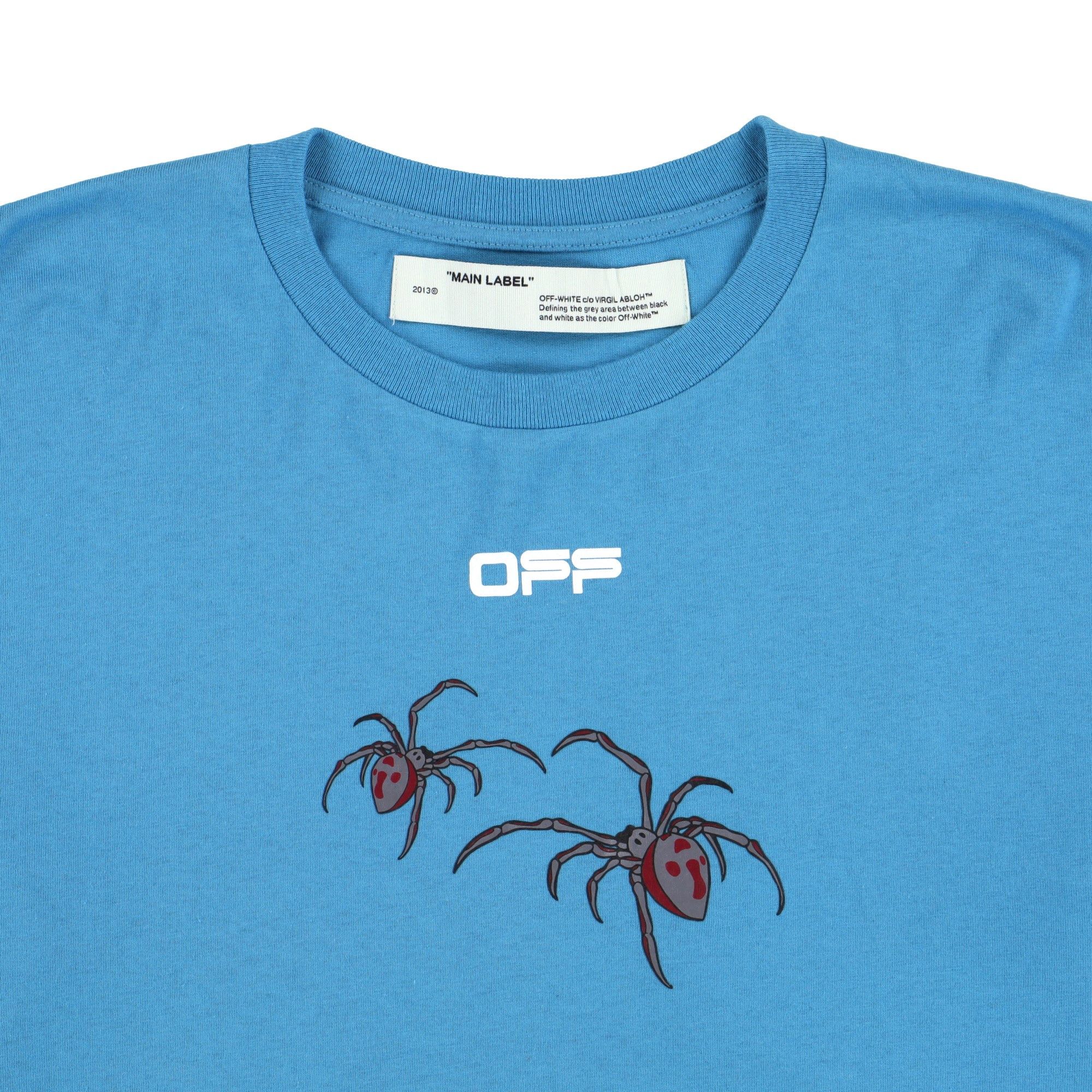 Off-White Blue Arachno Spider Arrows Double Layer Oversized LS T-Shirt Size US M / EU 48-50 / 2 - 5 Thumbnail