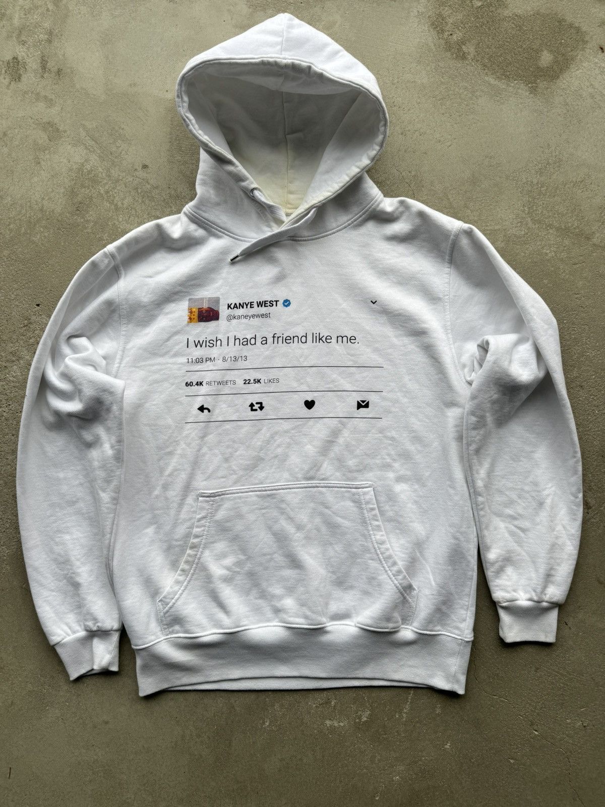 Kanye west hoodie i wish online i had a friend like me