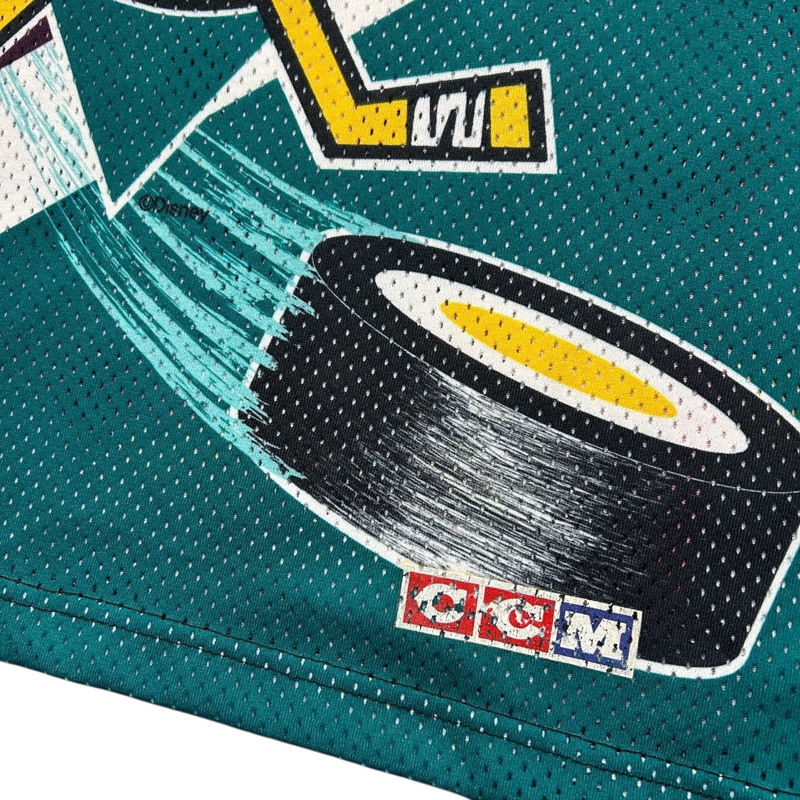 NHL VTG 90s MIGHTY DUCKS CCM HOCKEY JERSEY AOP Size US M / EU 48-50 / 2 - 5 Thumbnail