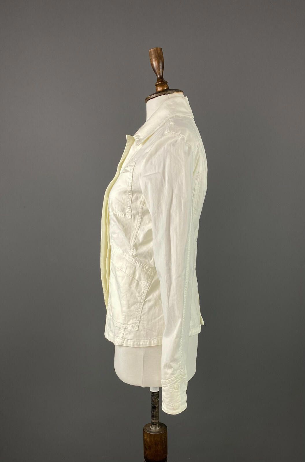 Woolrich Woolen Mills Ladies Woolrich White Cotton Blazer Jacket Size L Size L / US 10 / IT 46 - 4 Thumbnail