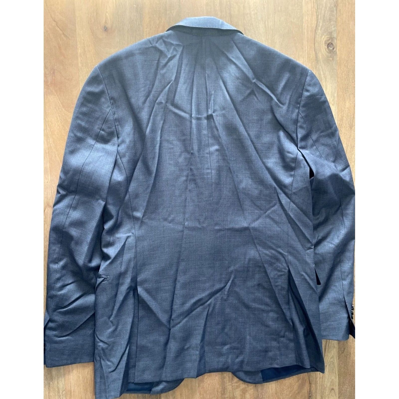 Rodd & Gunn Rodd & Gunn Blazer Mens 40R Blue Wool Notch Lapel Single-Breasted 2-Button Double-Vented Regular Fit City Designer Italian Coat Coat/Jacket Size 40R - 2 Thumbnail