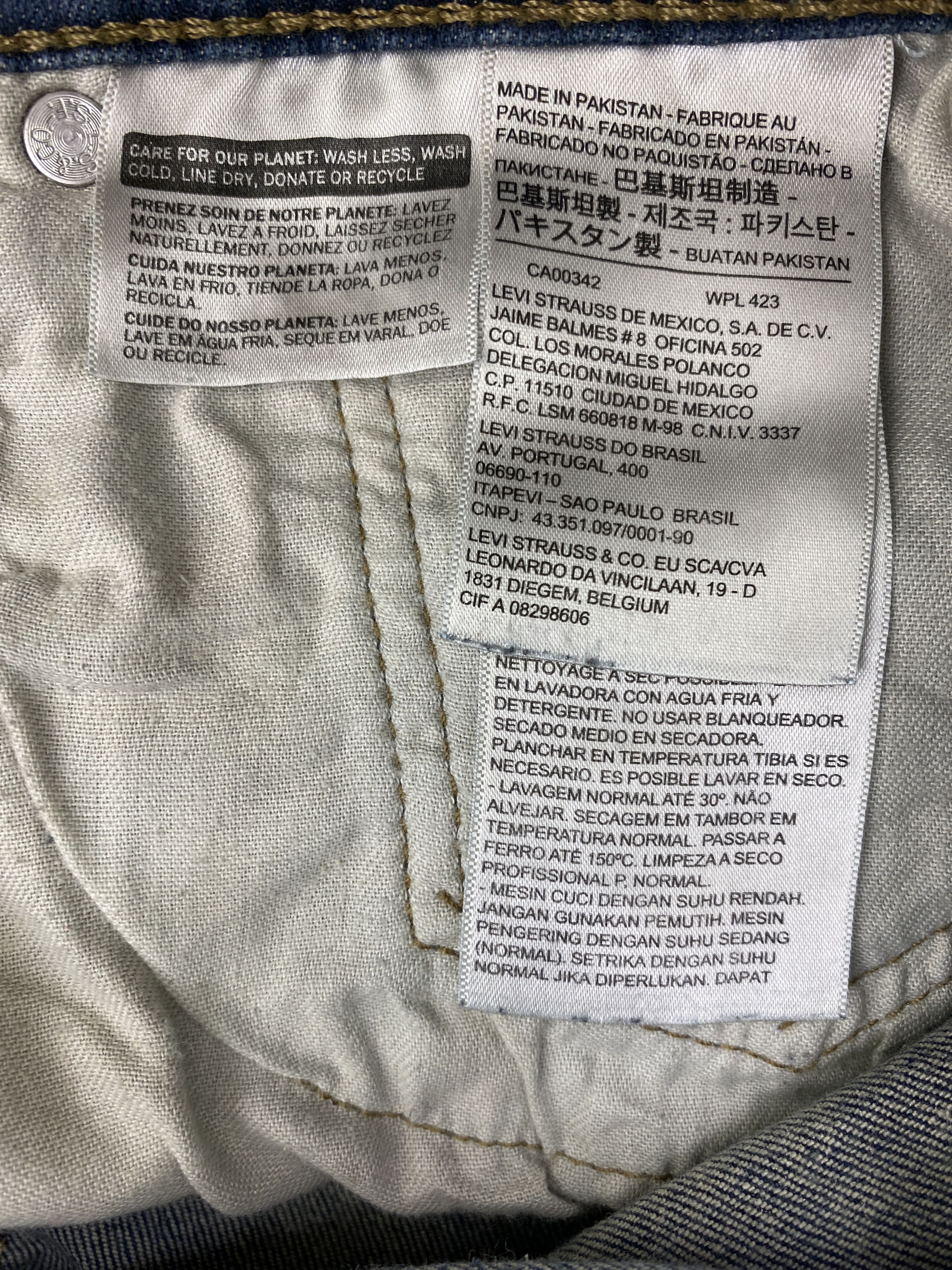 Levi's × Vintage Splatter Paint Vintage Levis 513 Denim Jeans Size US 36 / EU 52 - 8 Thumbnail